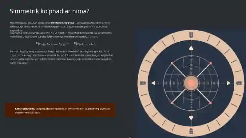 Simmetrik ko’phadlar va Asosiy Teorema 2