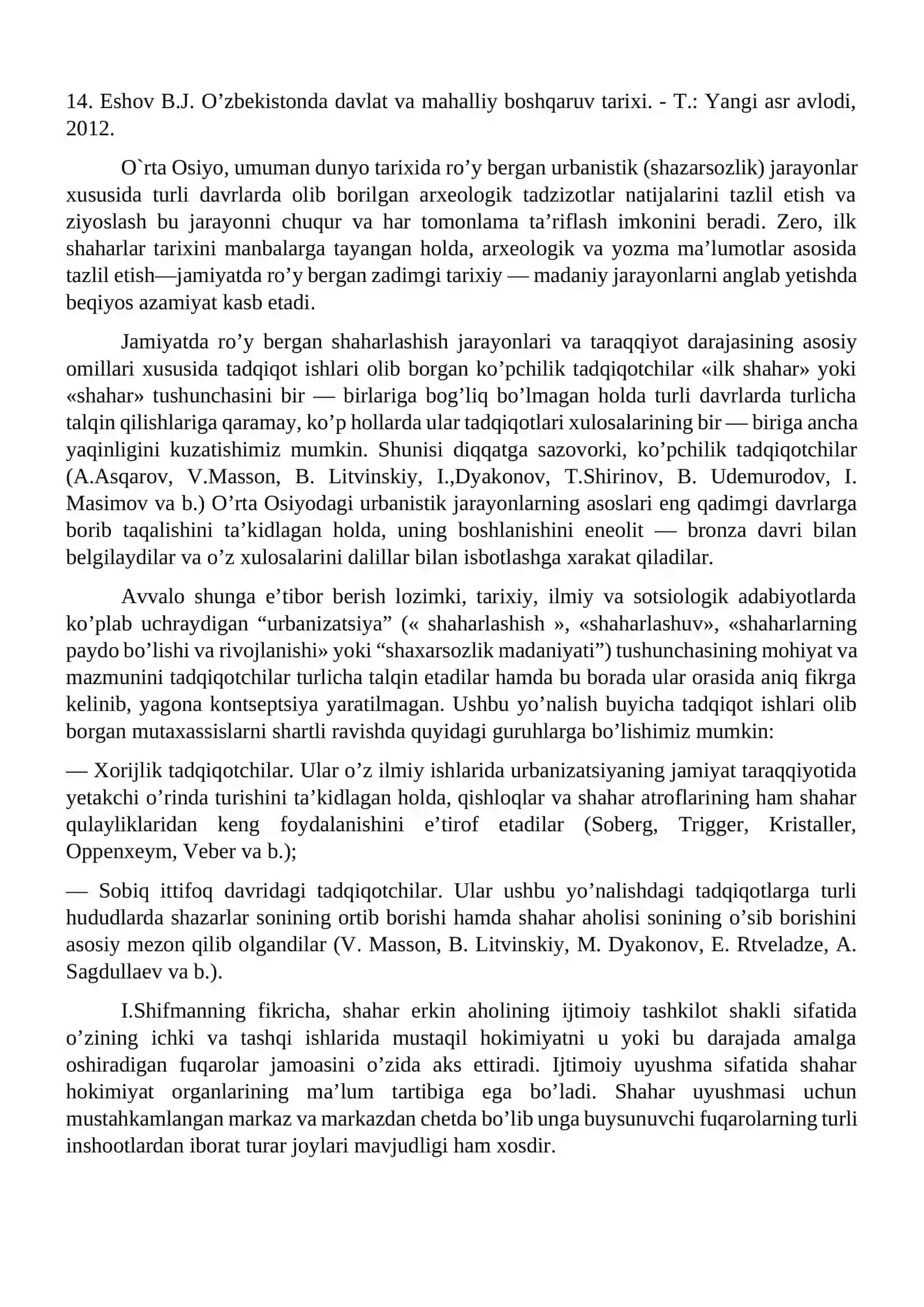 O’rta Osiyoda binokorlikning rivojlanishi va ilk shaharlarining tarixiy topografiyasi 2