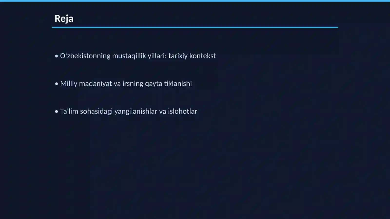 Mustaqillik yillarida Oʻzbekistondagi manaviy va madaniy taraqiyot 2
