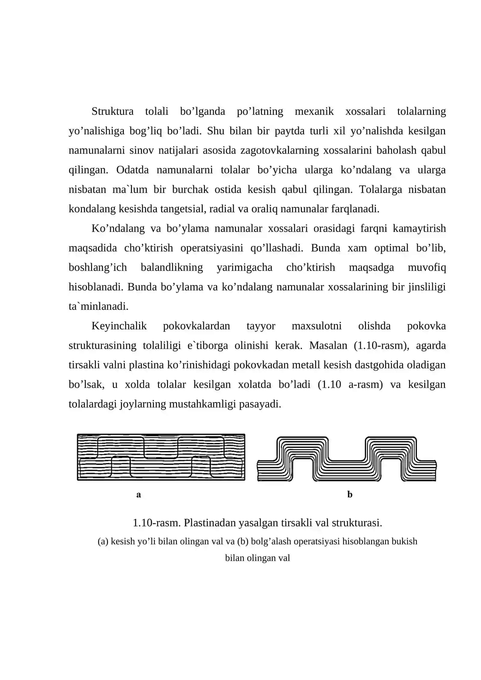 Bolg’alash va shtamplashni metall strukturasi va xossalariga ta`sirlari 2