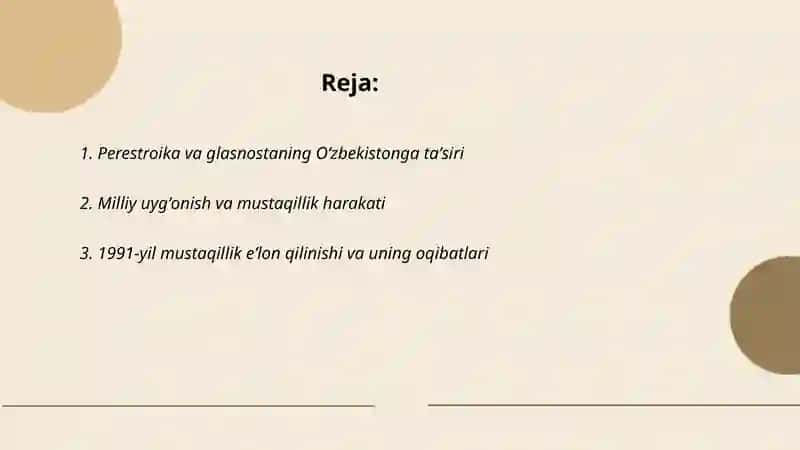 Perestroika va glasnostaning Oʻzbekistonga taʼsiri 2