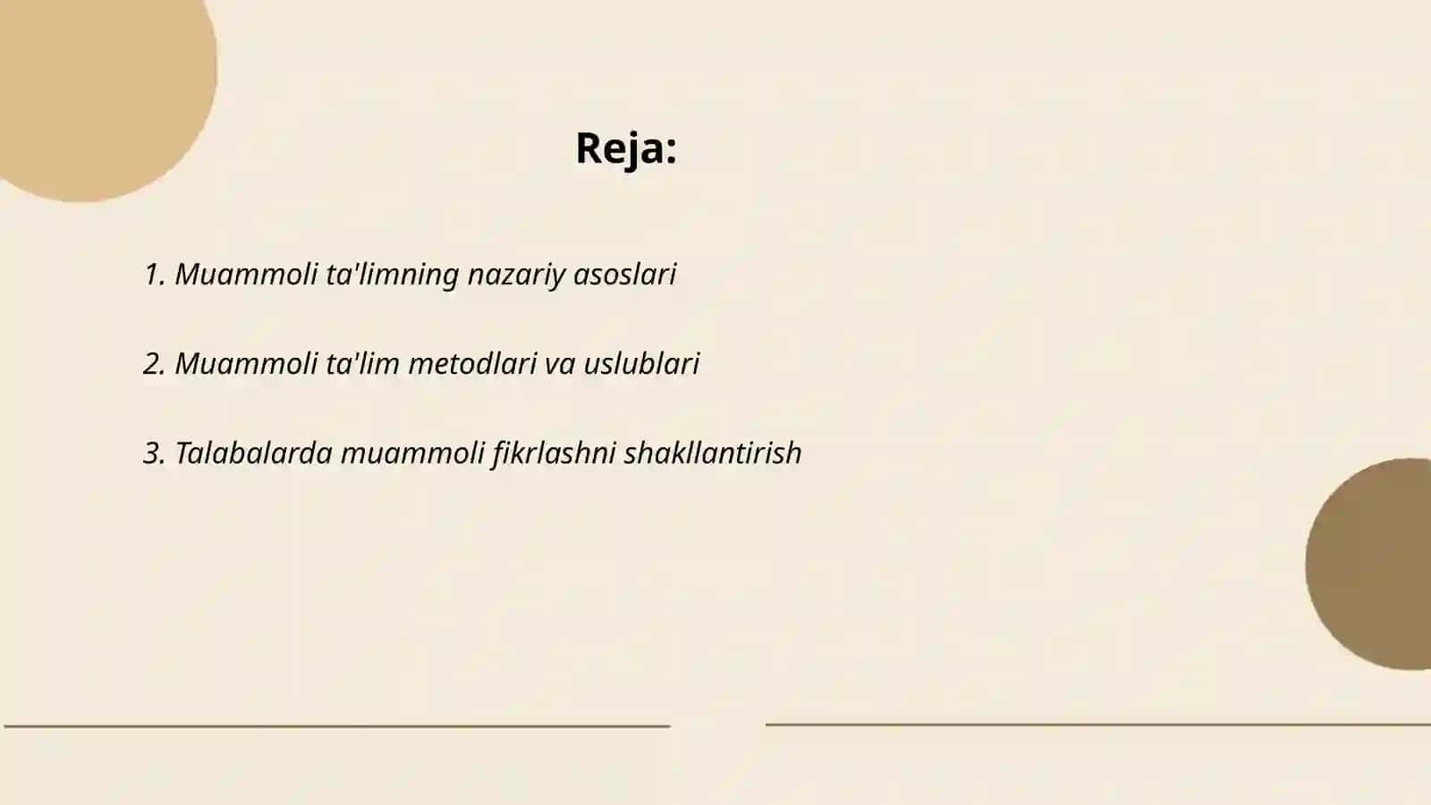 Muammoli seminarlarda o'qitish texnologiyasi 2