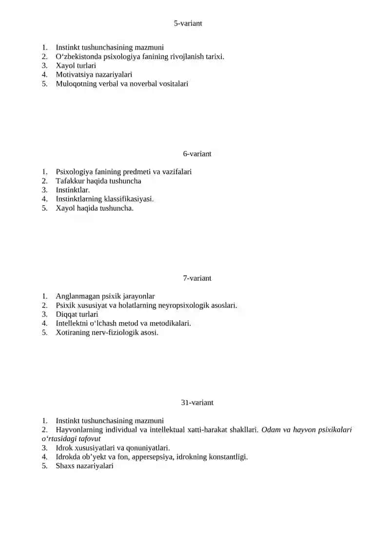 Zamonaviy psixologik tadqiqotlarning ustuvor yo‘nalishlari 2