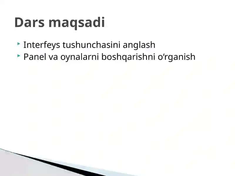 Panel va oynalarni interfeysga mahkamlash 2