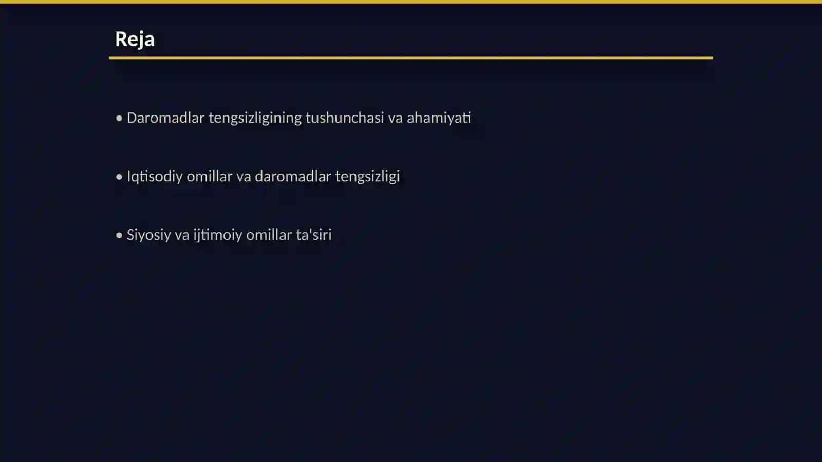 Daromadlar tengsizligining vujudga kelish sabablari va uning darajasini aniqlash ko'rsatkichlari 2