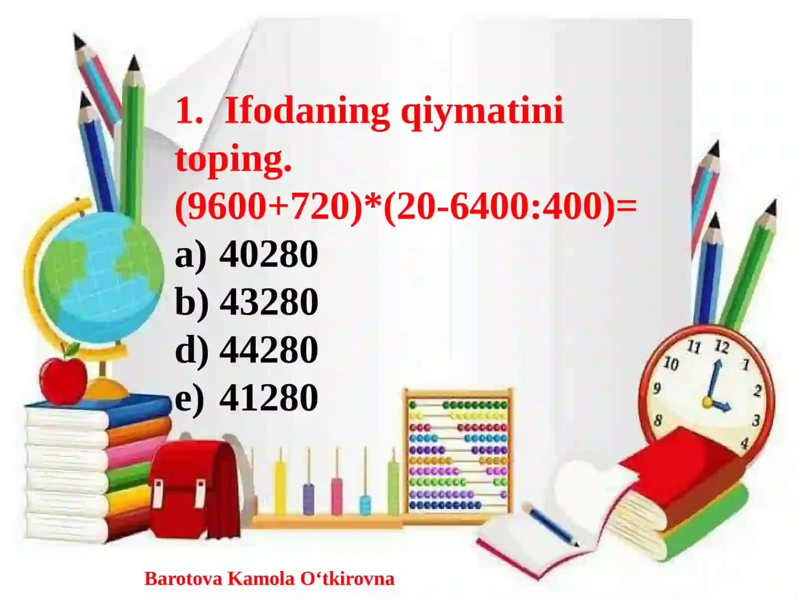 3-4-sinf o‘quvchilari uchun Matematika fanidan BILIMDONLAR BELLASHUVI nomli onlayn tanlov topshiriqlari 2