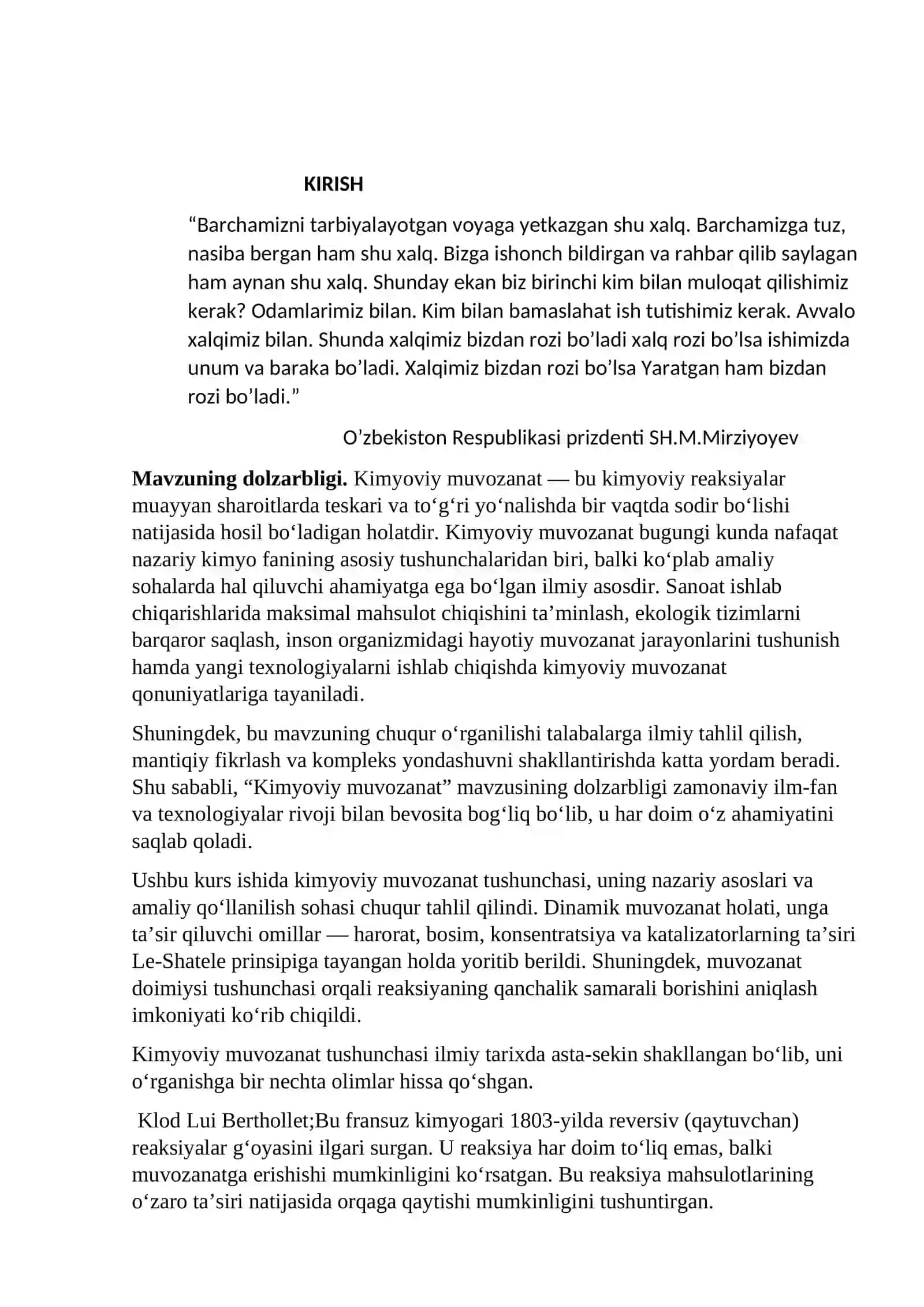 Kimyoviy muvozanat termodinamikasi 2