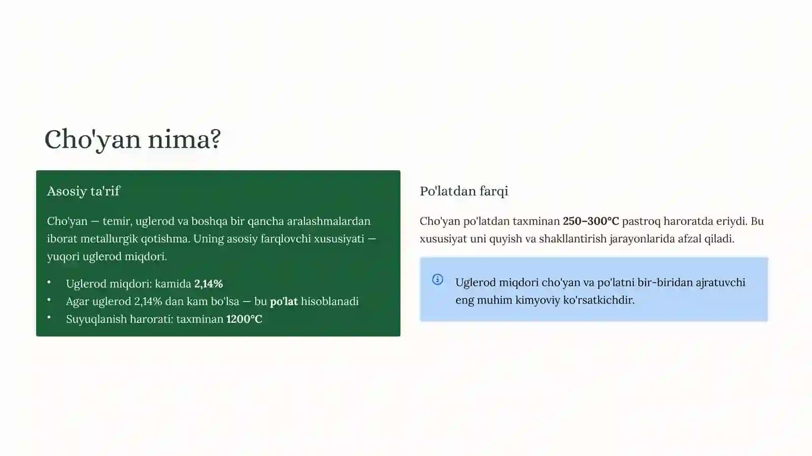 Cho'yan: Materialshunoslik va Konstruksion MateriallarTexnologiyasiningAsosi 2