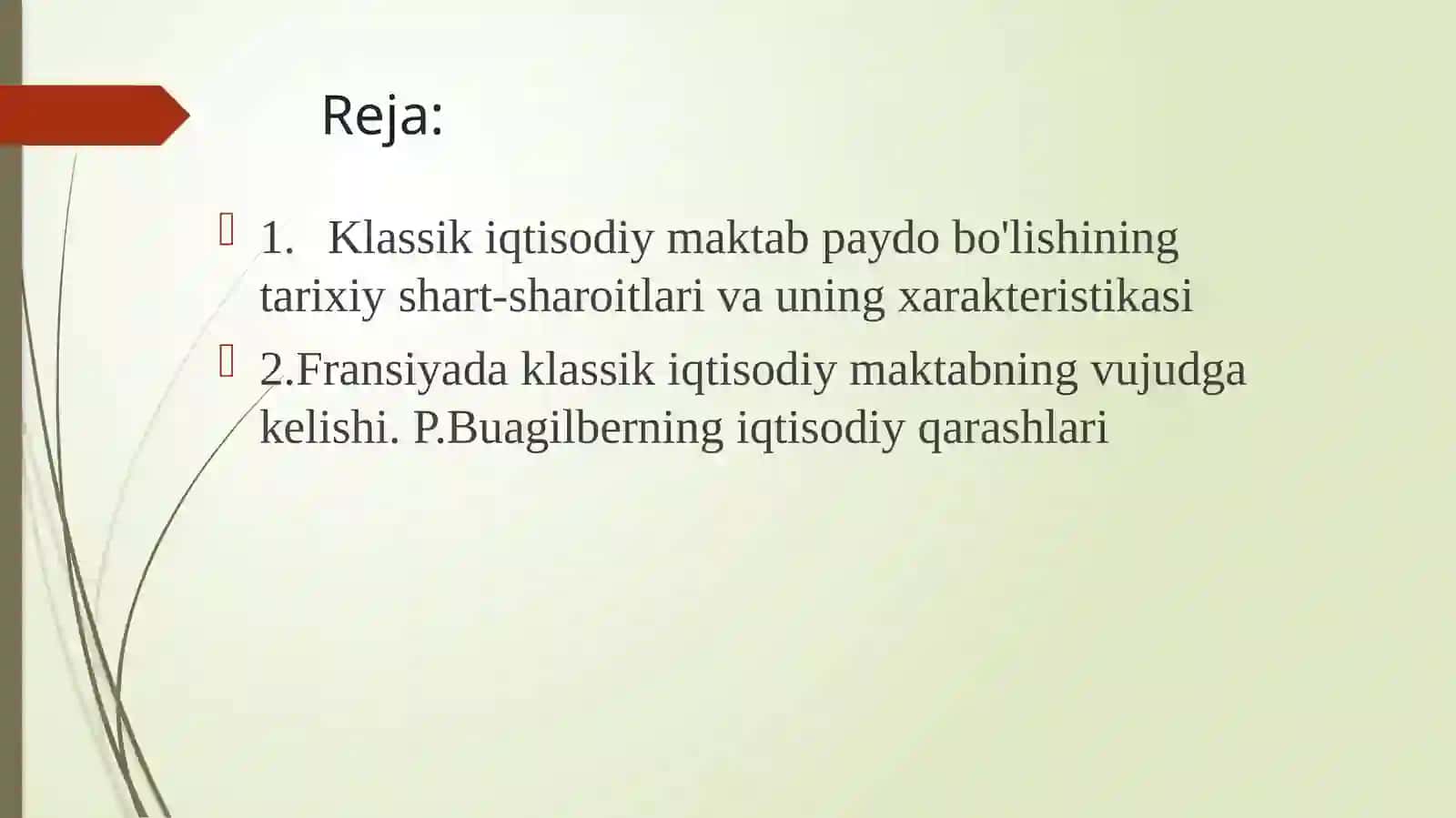 Angliya va Fransiyada klassik maktabning shakllanishi 2