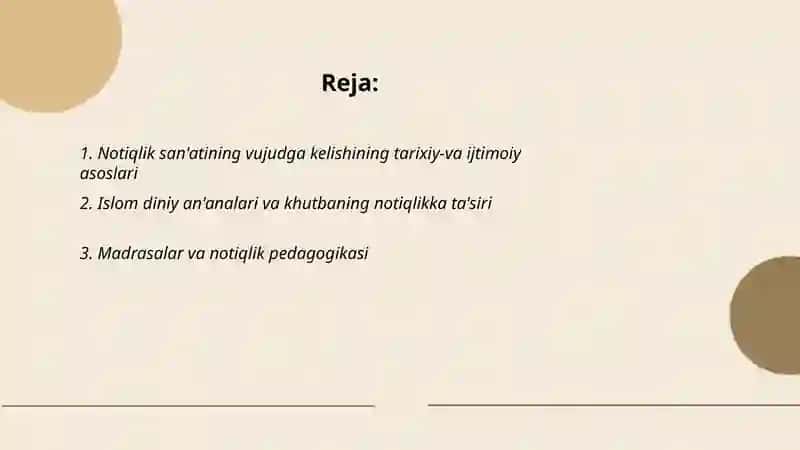 O‘rta asrlarda notiqlik san'atining vujudga kelishi va rivojlanishi 2
