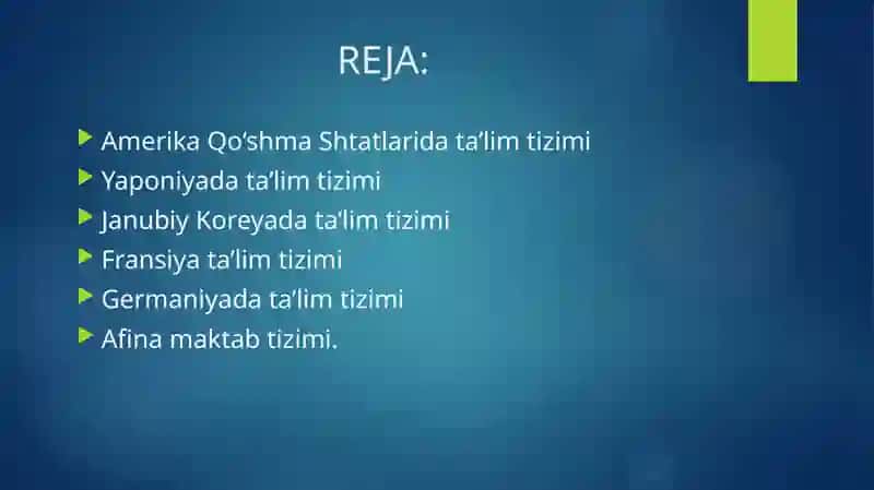 Amerika Qo‘shma Shtatlarida ta’lim tizimi 2