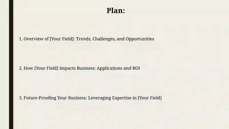 Executive Summary of [Your Field] 2