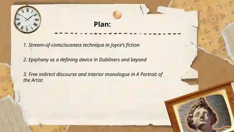 Modernism. James Joyce's literary creativity 2