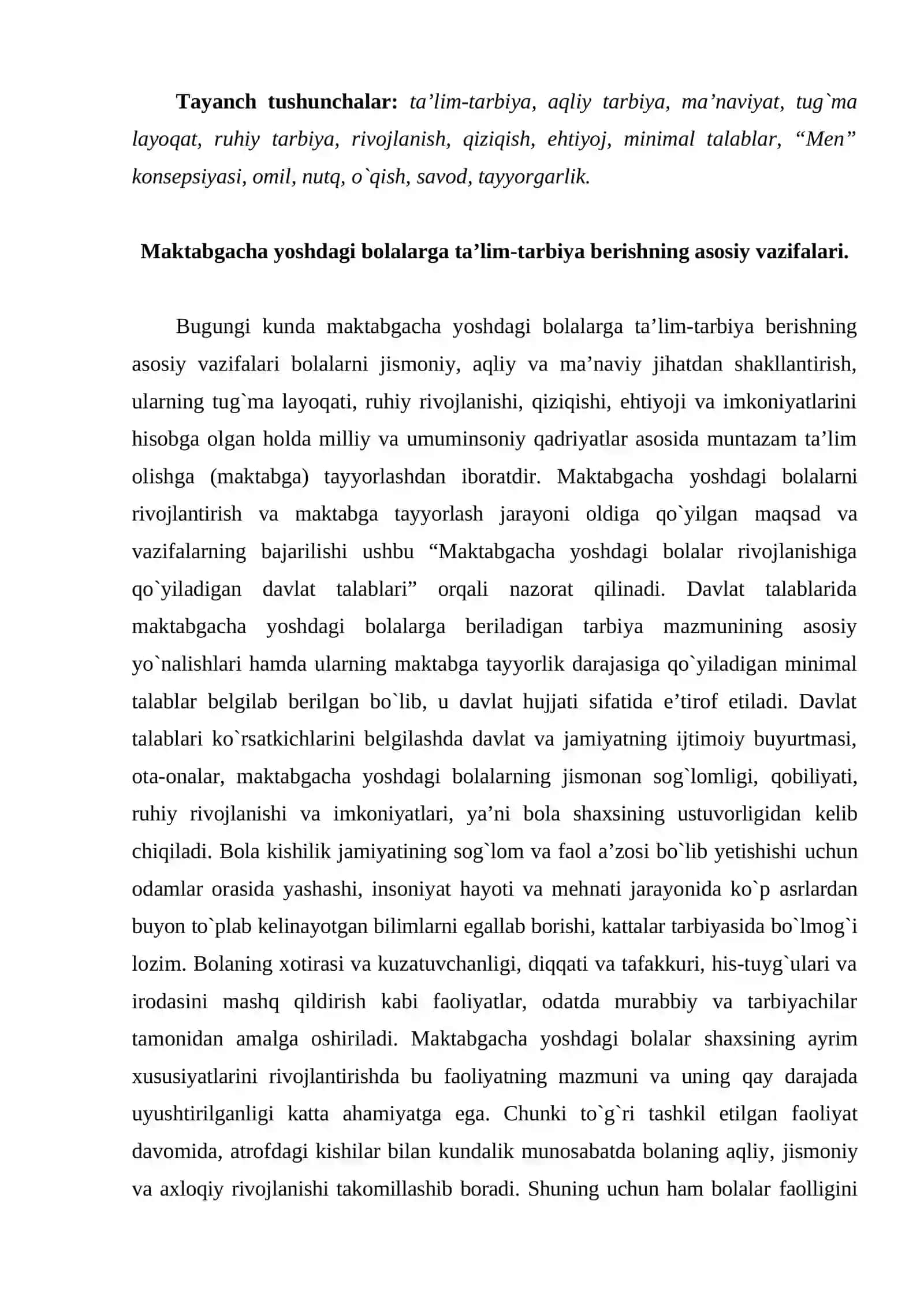 Ilk qadam davlat dasturi asosida bolalarni savodga o`rgatish 2