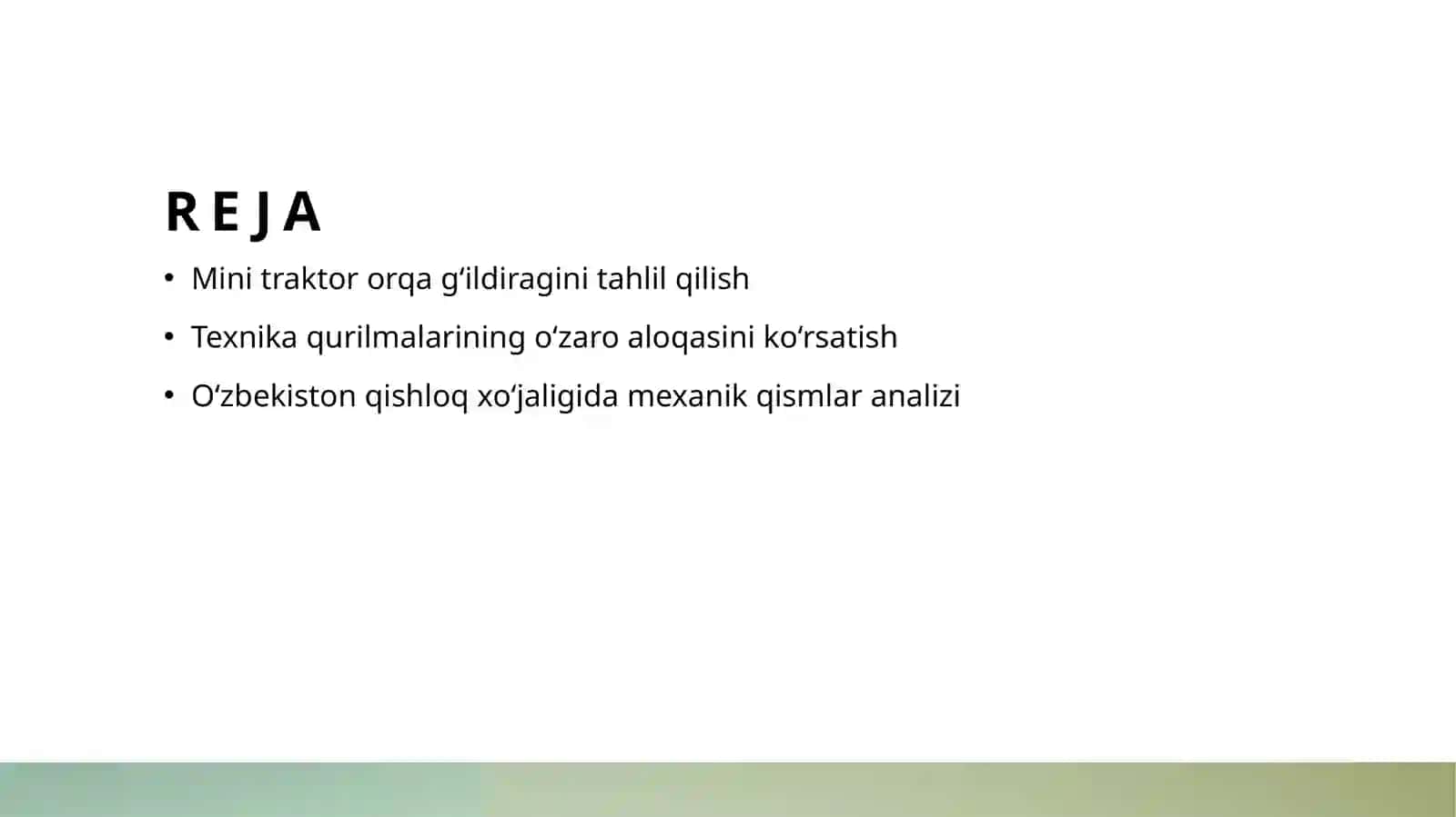 Mini traktorning orqa g‘ildiragi detallarini o‘rganish 2