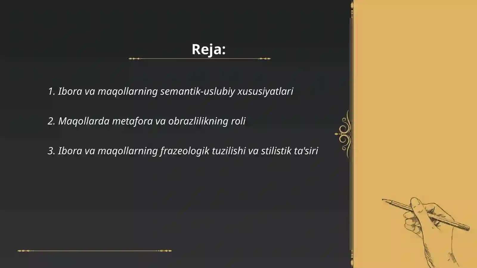 IBORA VA MAQOLLARNING USLUBIY XUSUSIYATLARI 2