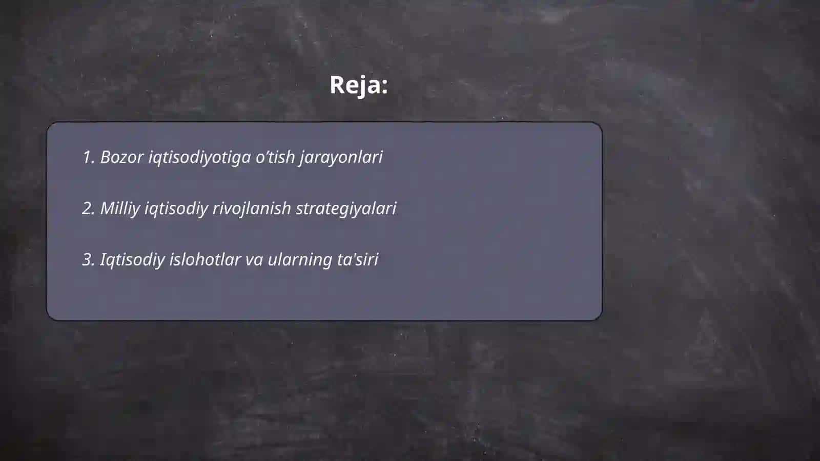 Bozor iqtisodiyotiga o’tishning milliy modellari 2