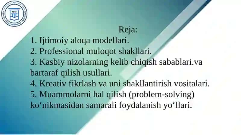 Kommunikativ va kreativ kompetentsiyani rivojlantirish 2