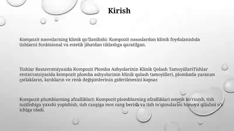Tishlar Restavratsiyasida Kompozit Plomba Ashyolarini Klinik Qolash Tamoyillari 2