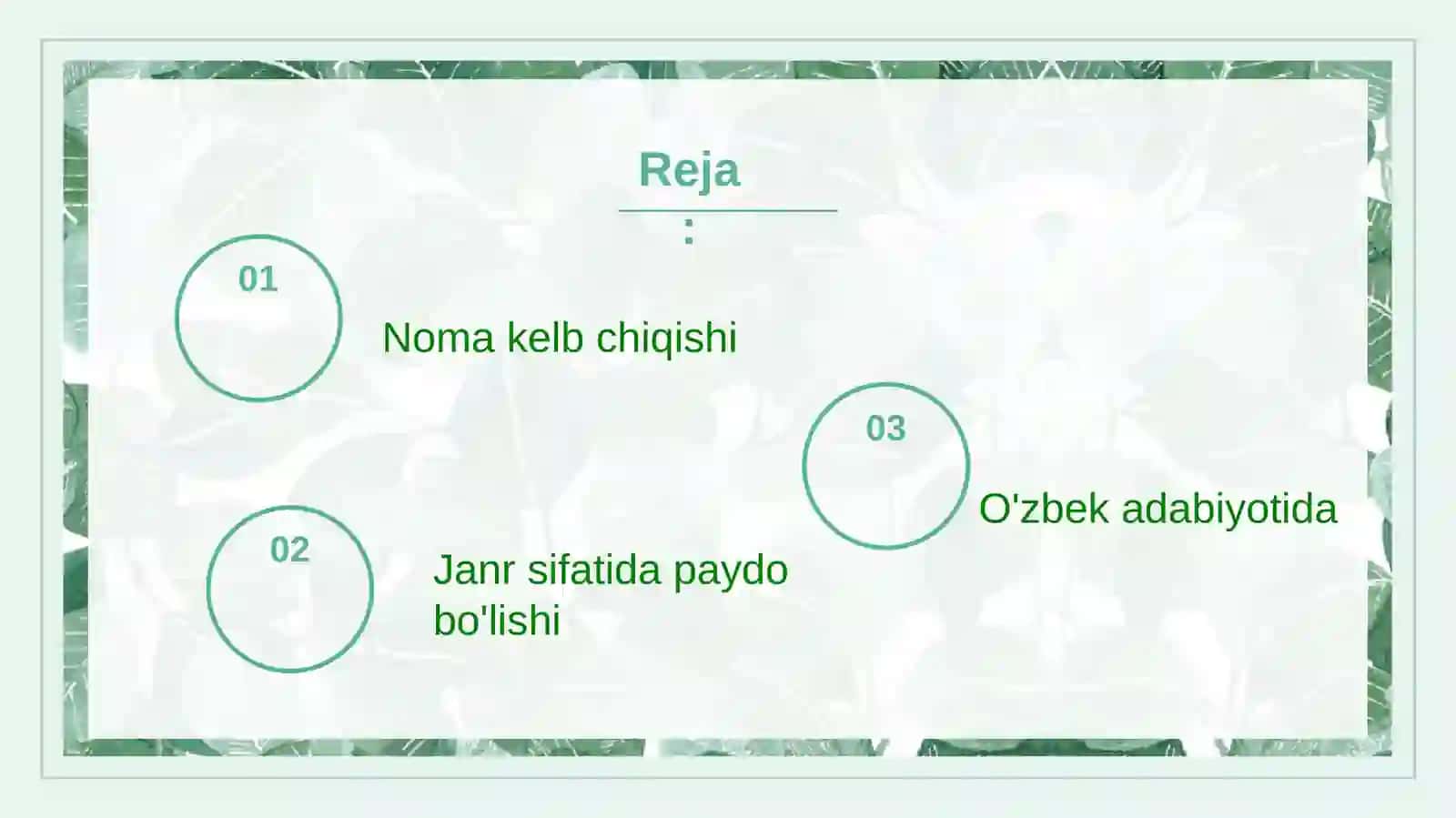 Noma janri haqida 2
