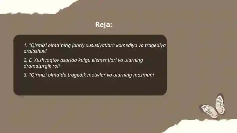 "Qirmizi olma" kamediyasi 2