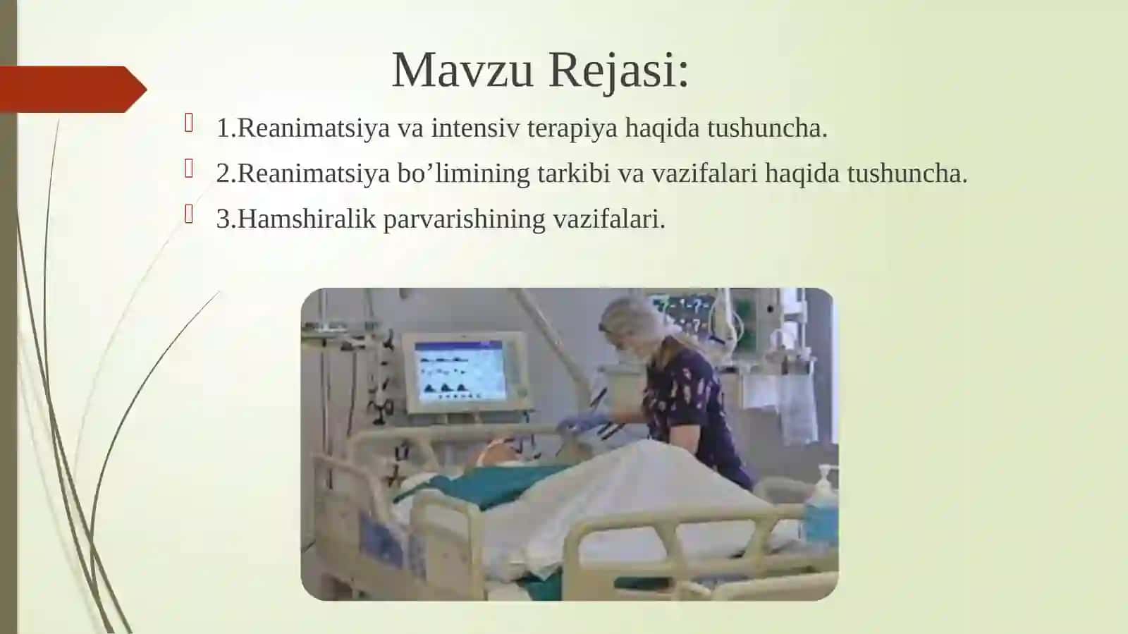 Reanimatsiya va intensiv terapiya haqida tushuncha 2