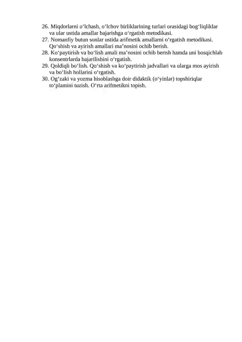 Boshlang‘ich sinflarda matematika o‘qitish metodikasi 2