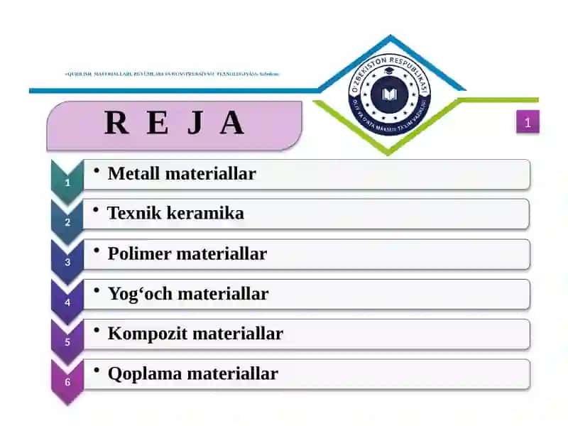 Мetal va nometal materiallar 2