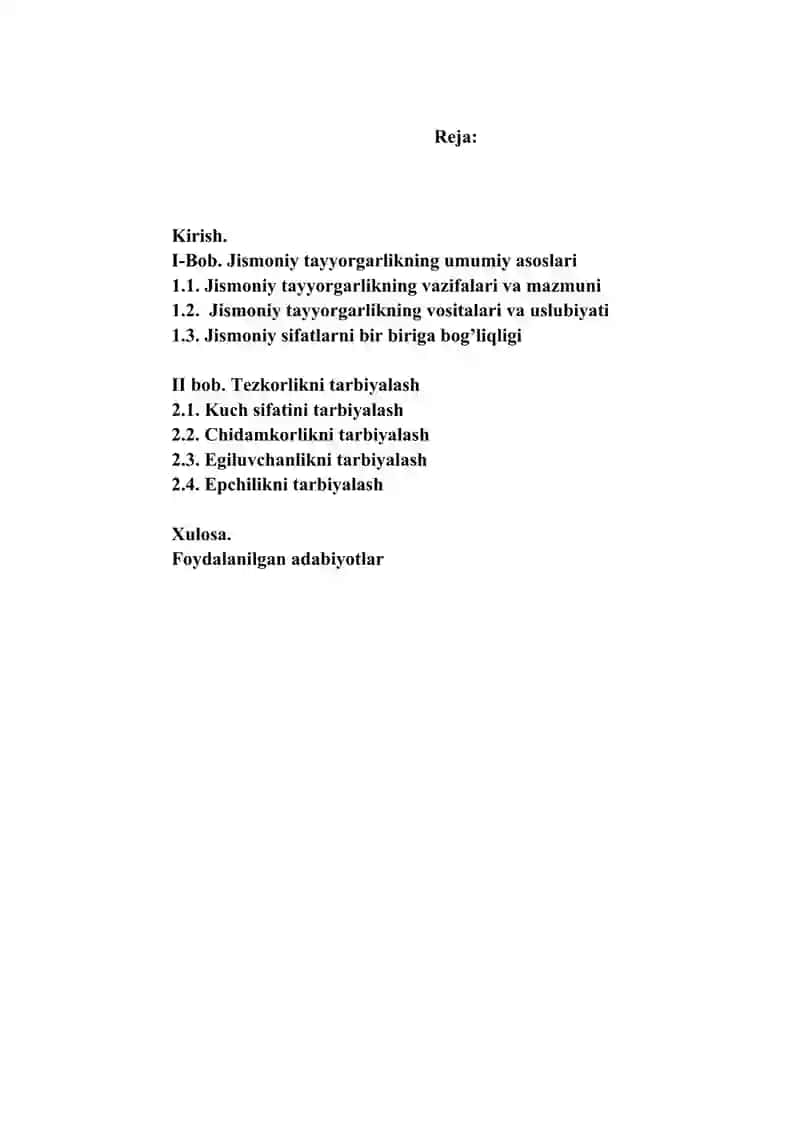 Jismoniy Sifatlarni Tarbiyalash Metodikasi 2