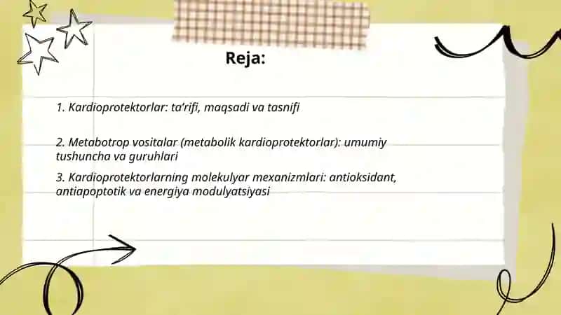Kardioprotektorlar va Metabotrop Vositalar 2