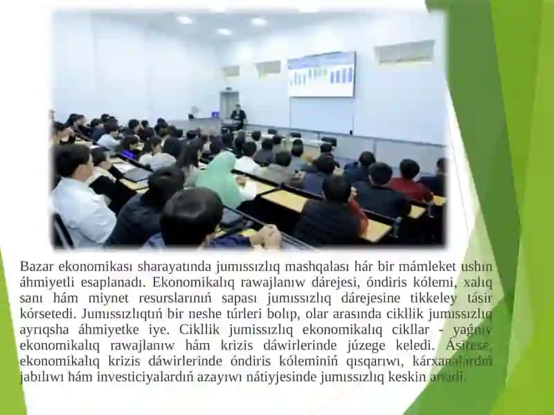 Bazar ekonomikası sharayatında jumıssızlıq mashqalası 2