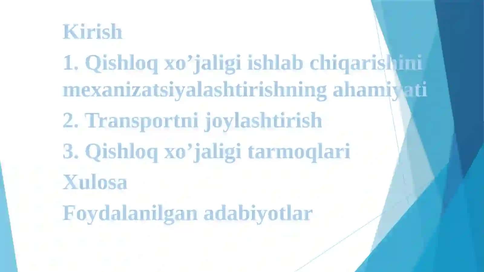 Transportning xo’jalik tizimida joylashtirish roli 2