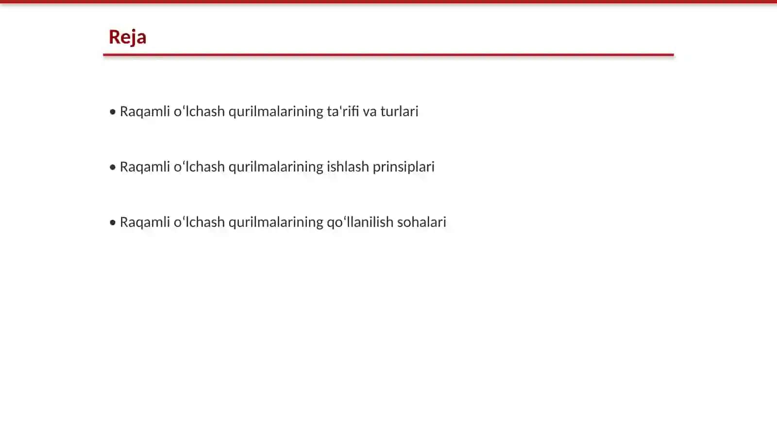 Raqamli oʻlchash qurilmalari 2