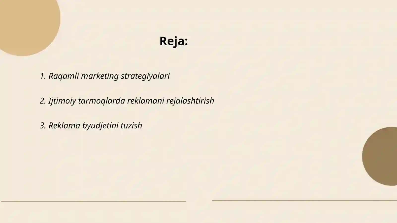 Raqamli marketing strategiyalari 2