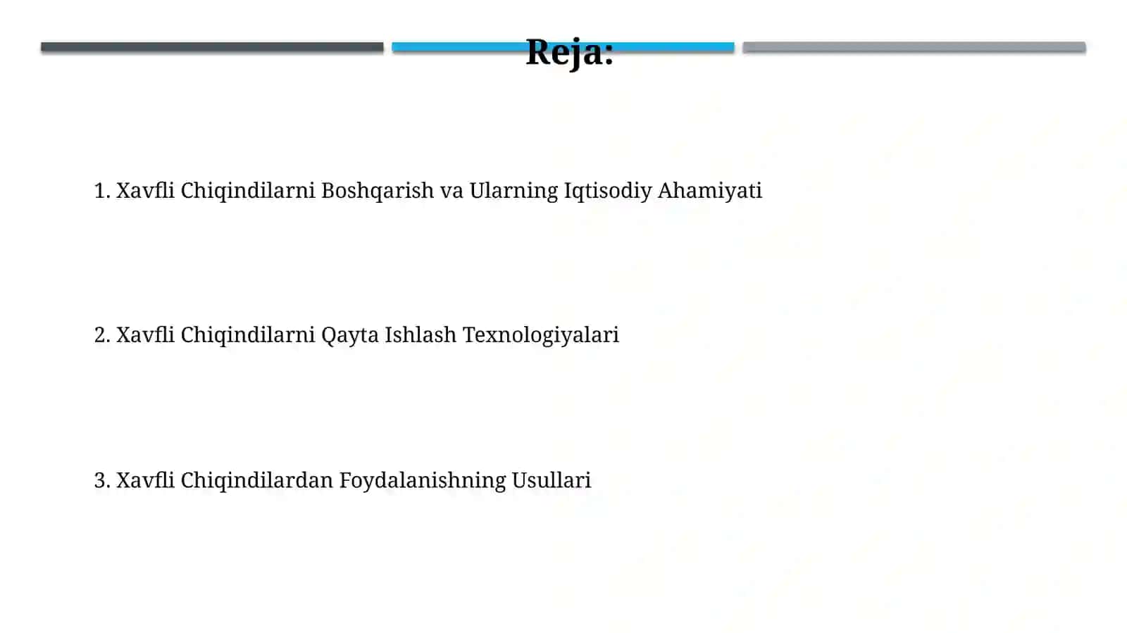 Xavfli Chiqindilarni Boshqarish va Ularning Iqtisodiy Ahamiyati 2
