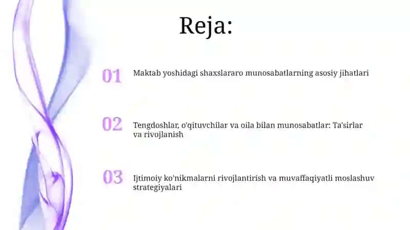 Maktabgacaha yoshda shaxslararo munosabatlar 2