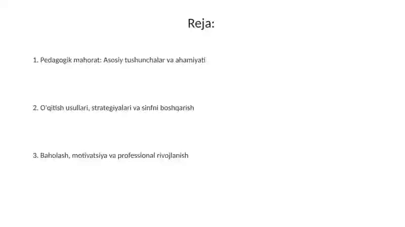 Pedagogik mahorat 2