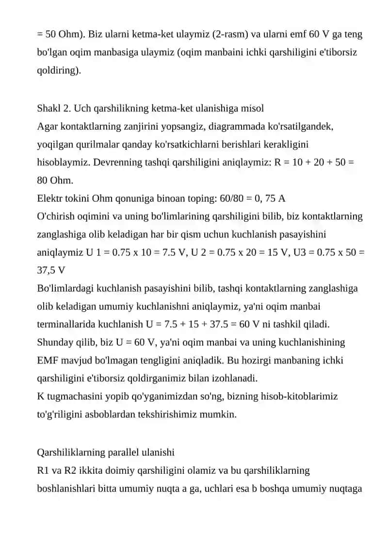 Rezistorlar seriyasi 2