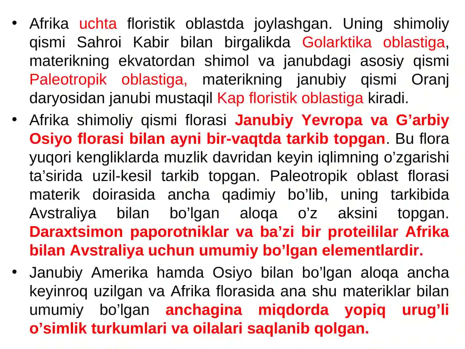 AFRIKA MATERIGINING FAUNISTIK ОBLASTLARI, HAYVОNОT DUNYOSINING O’ZIGA ХОS ХUSUSIYATLARI 2