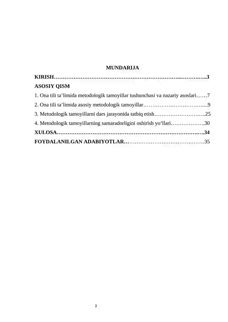 Ona tili ta’limida metodologik tamoyillar 2