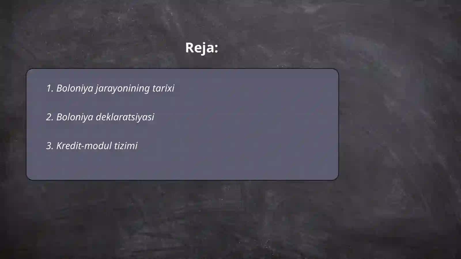 Boloniya jarayoni 2