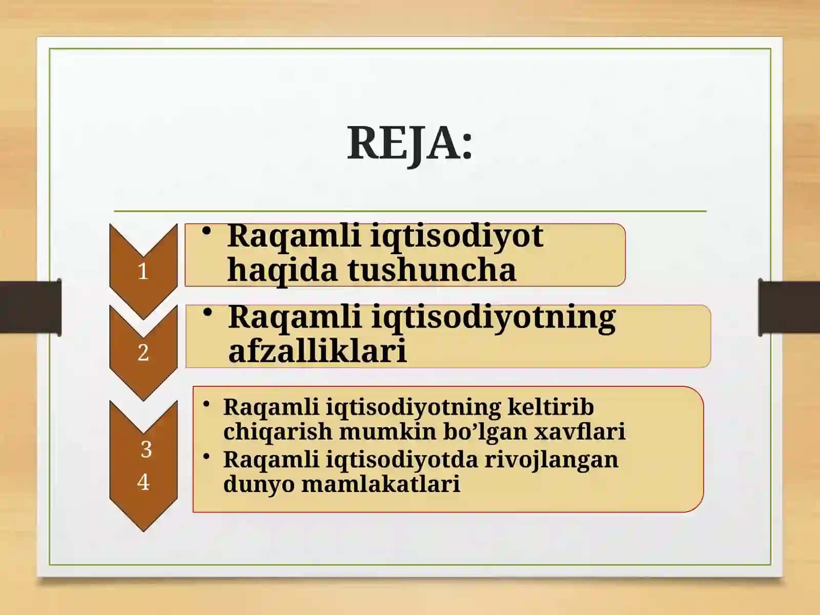 RAQAMLI IQTISODIYOTNING ASOSIY TEXNOLOGIYALARI 2