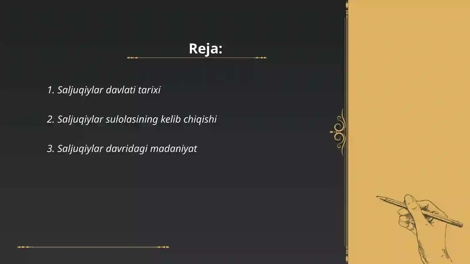 Saljuqiylar davlati tarixi 2