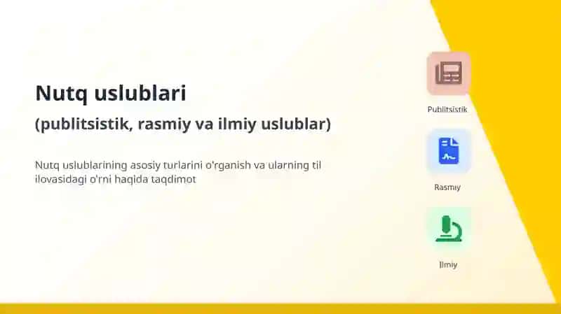Nutq uslublari 2