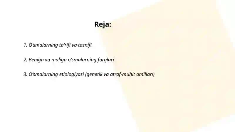 Oʻsmalar Xirurgiya 2
