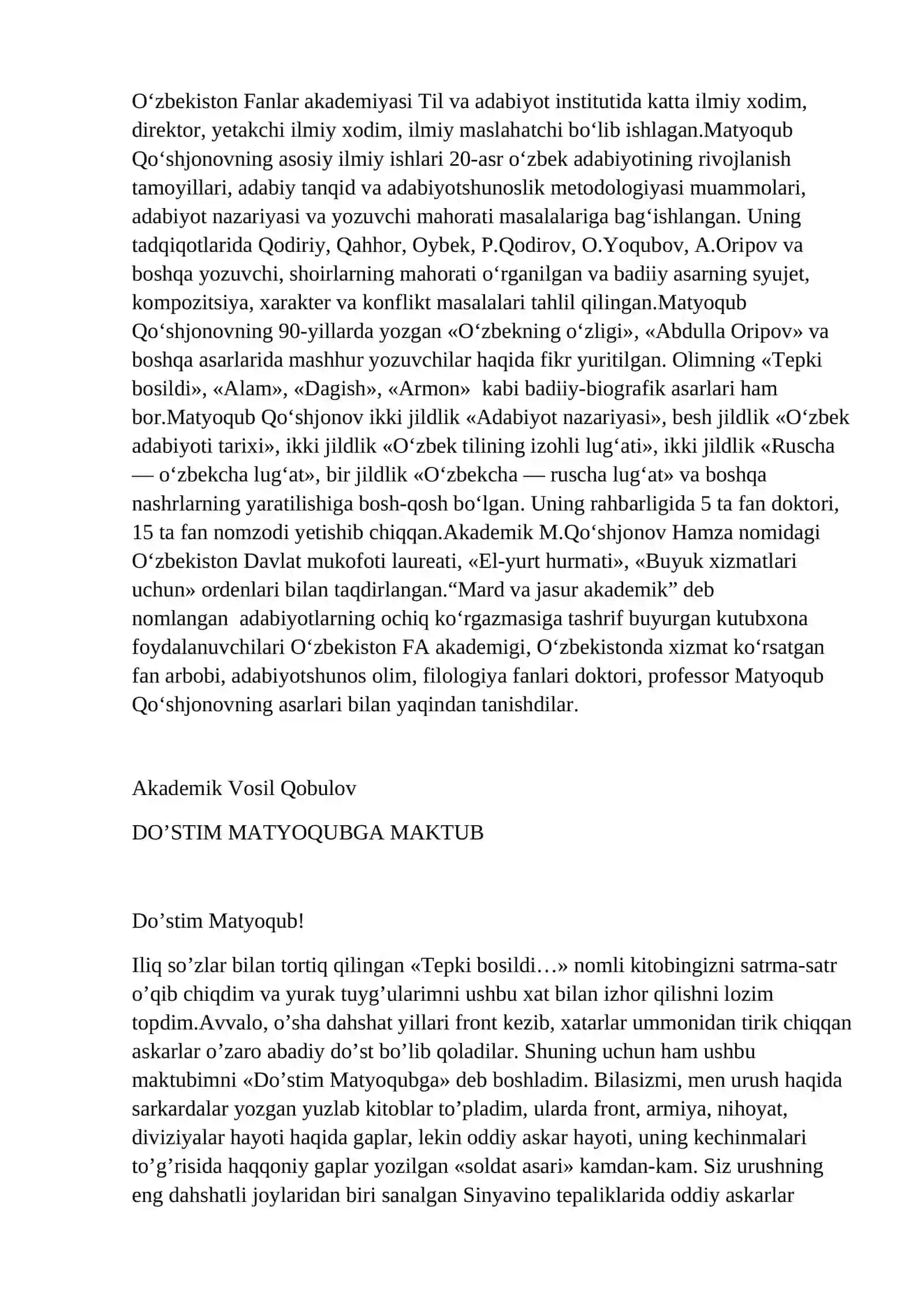 O‘zbekiston Fanlar akademiyasi Alisher Navoiy nomidagi Til va adabiyot institutida 2