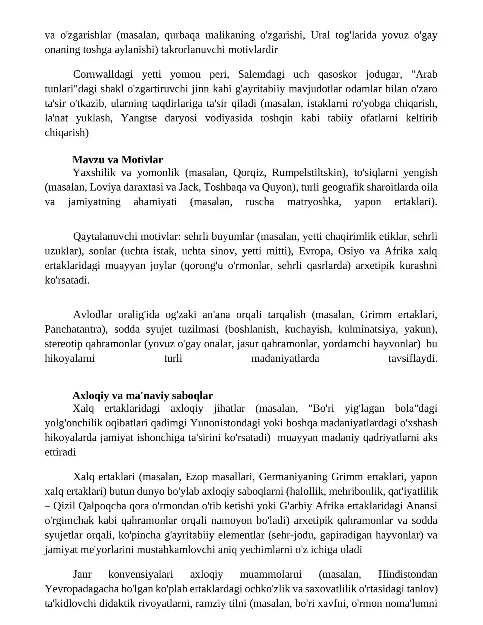 Xalq dostonlarining janr xususiyatlari 2