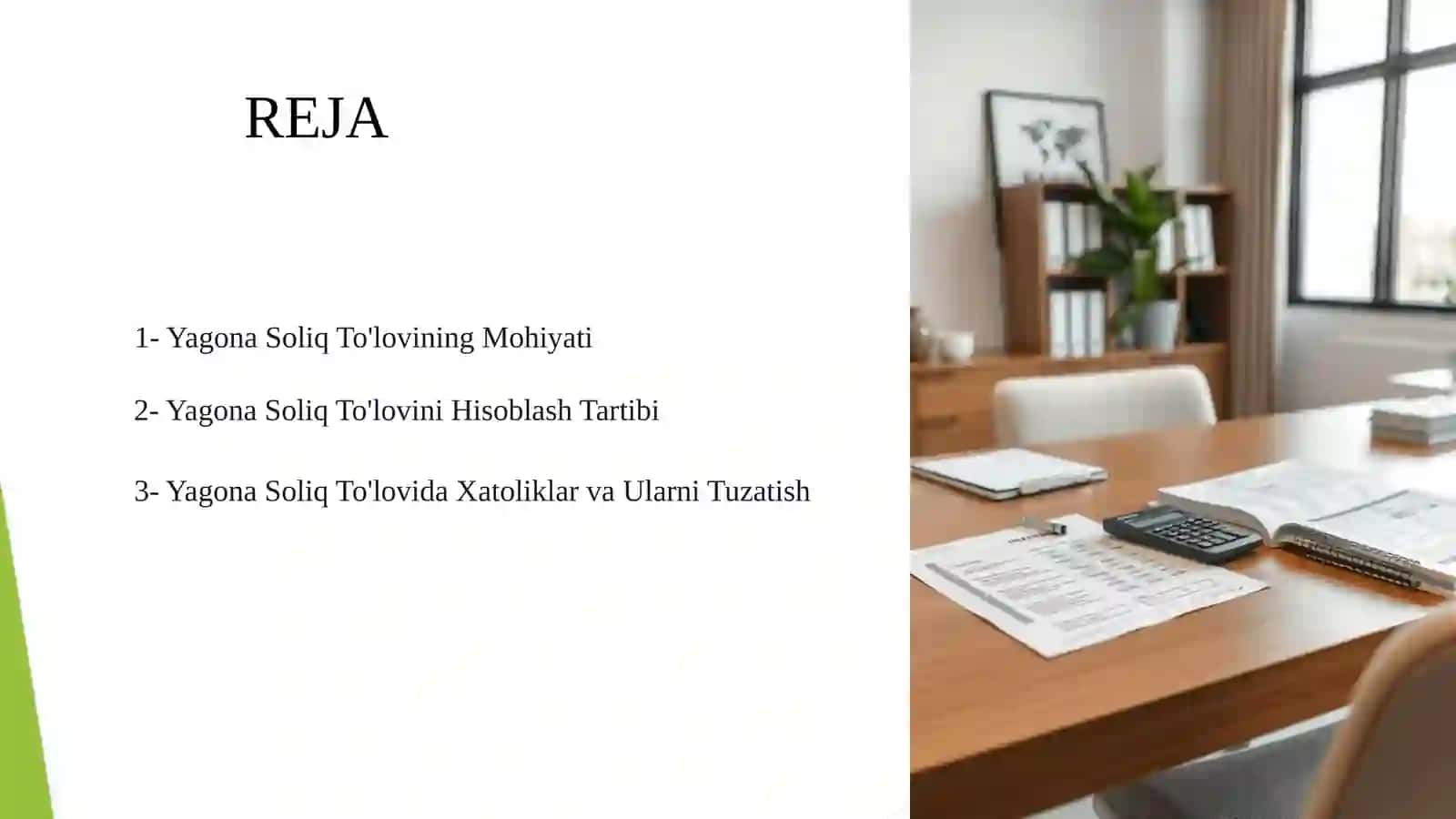 PROFESSIONAL BUXGALTERIYA AMALIYOTI FANIDAN MUSTAQIL ishi 2