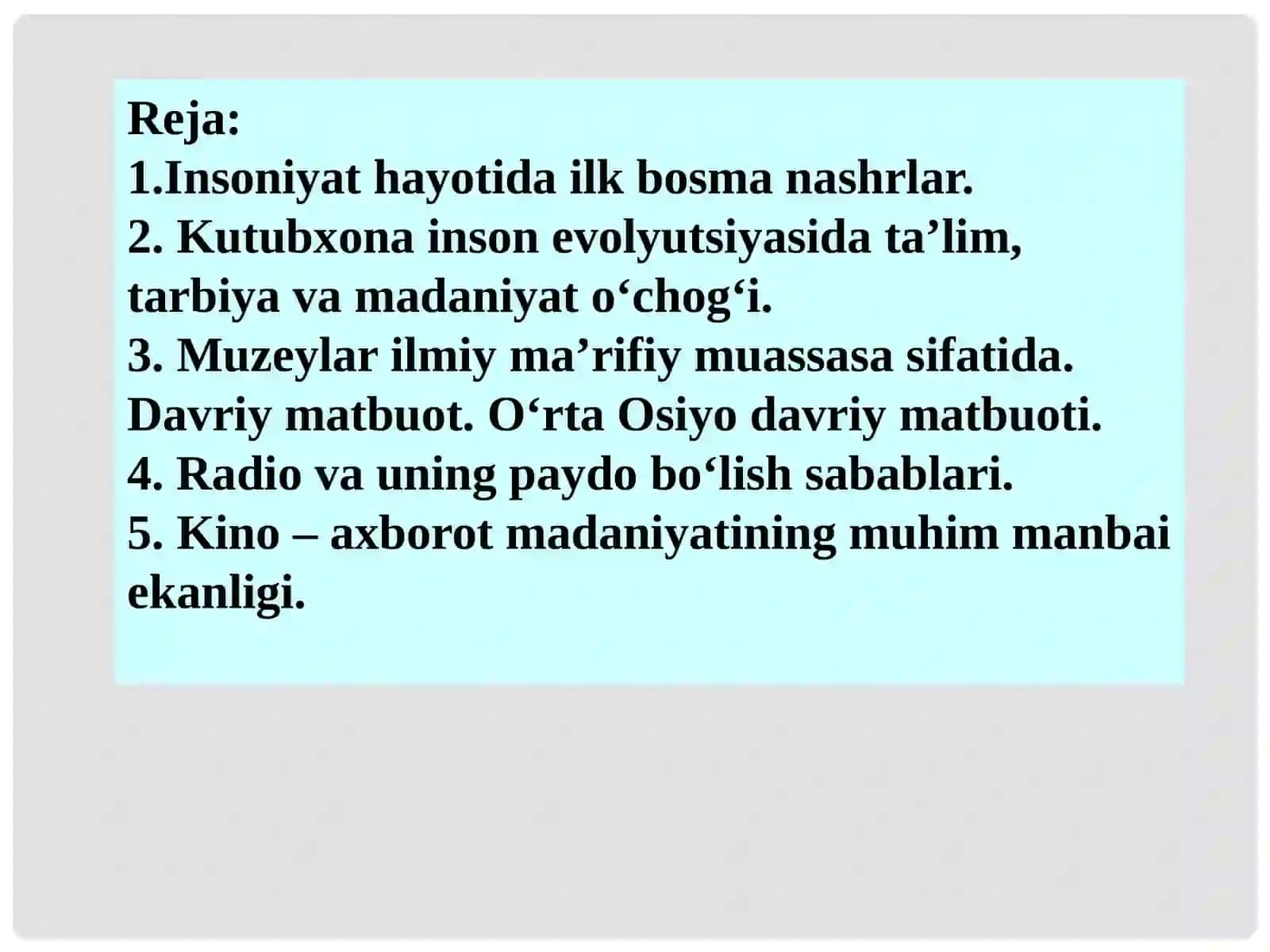 Kutubxona va muzey - ta`lim, tarbiya va axborot maskani 2
