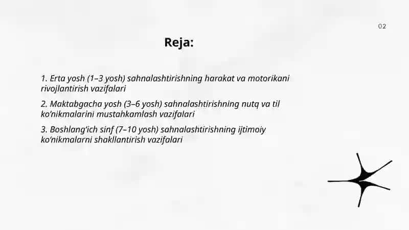 Turli yosh guruhlarida sahnalashtirish faoliyatining vazifalari 2